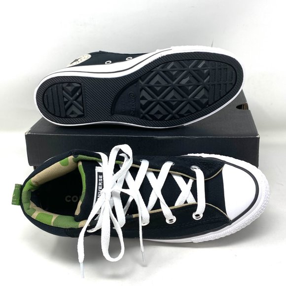Converse CTAS STREET MID Top Canvas Black Camo Wmn - Picture 2 of 10